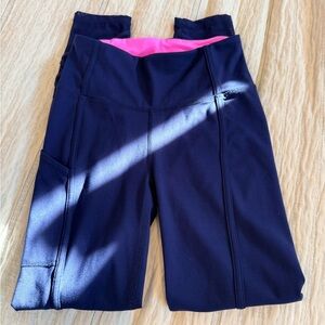 Lilly Pulitzer Navy and Pink Luxletic Leggings